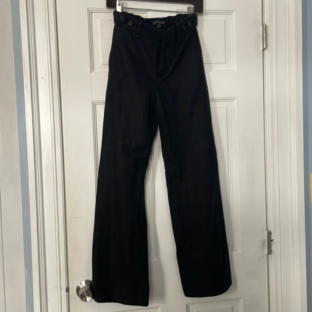 Women’s black Italian wool trousers size 2S Banana Republic